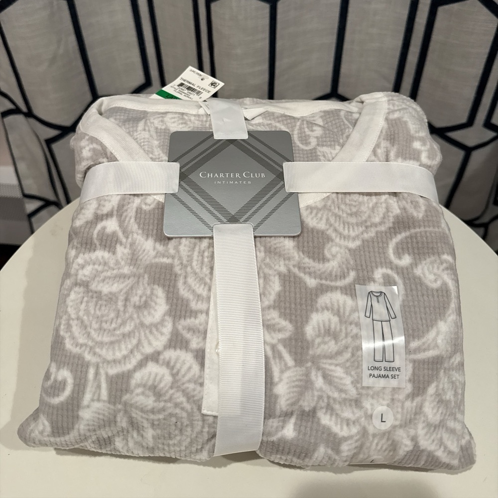 Charter Club 2-pc thermal fleece pajama set